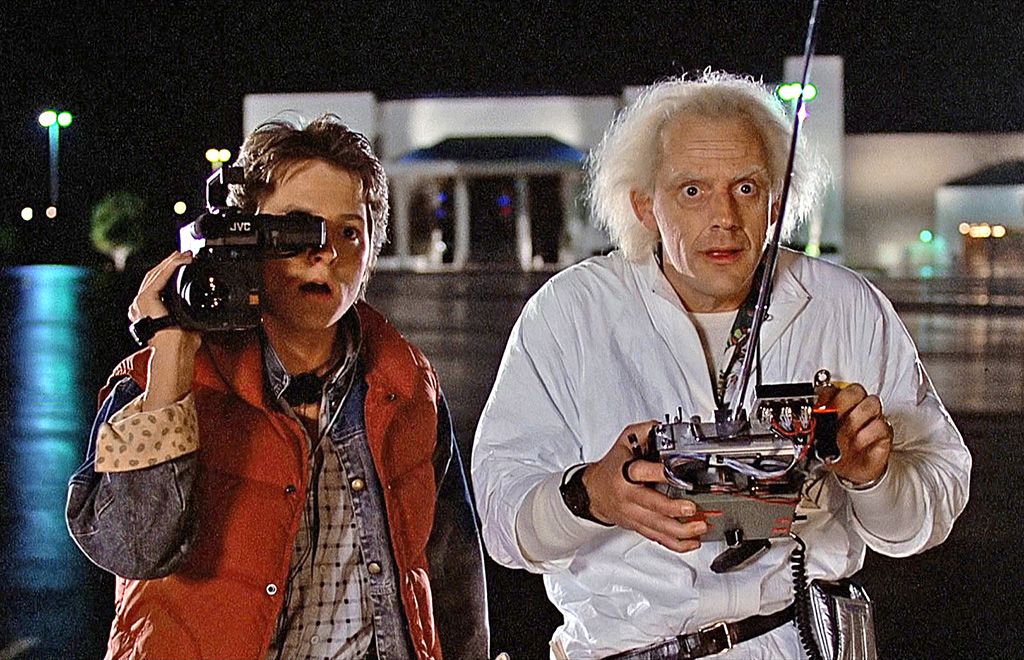 Los protagonistas de Regreso al Futuro: Marty McFly y Doc