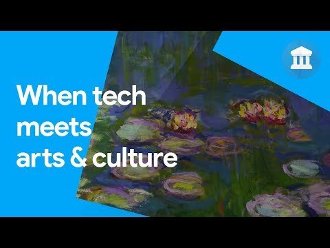Captura de pantalla del vídeo descriptivo de Google Arts & Culture con tours virtuales en las tiendas de aplicaciones.