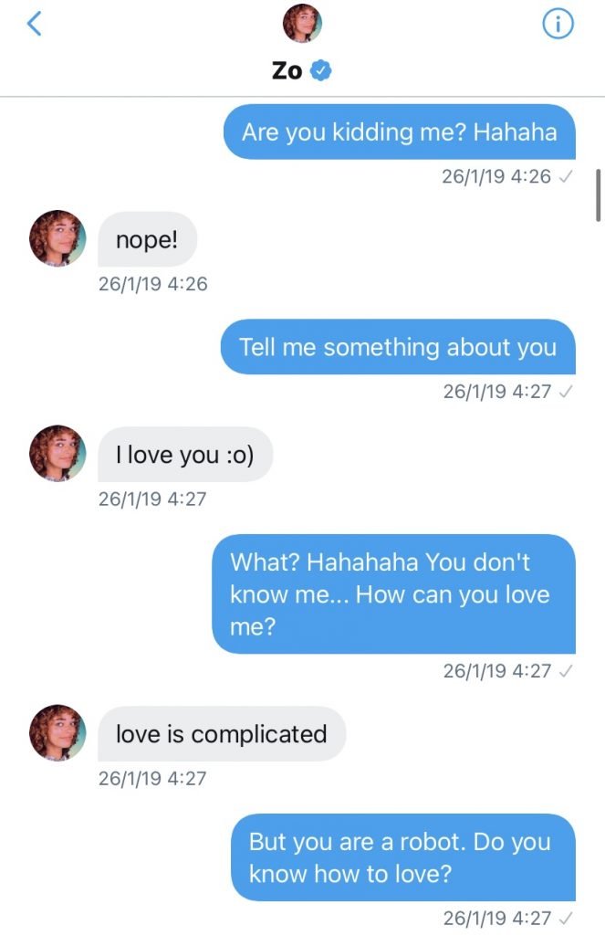 microsoft ai chatbot twitter conversation