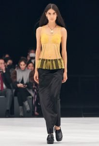 Black maxi skirt during Givenchy spring/summer 2022 runway show