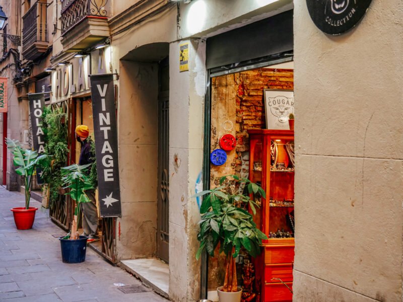 Vintage shopping in Barcelona