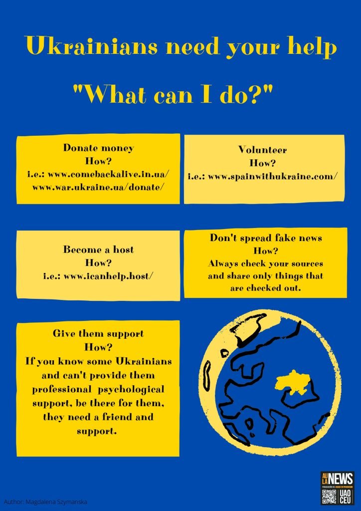 Ukrainians need your help, here are different ways how can you do that 