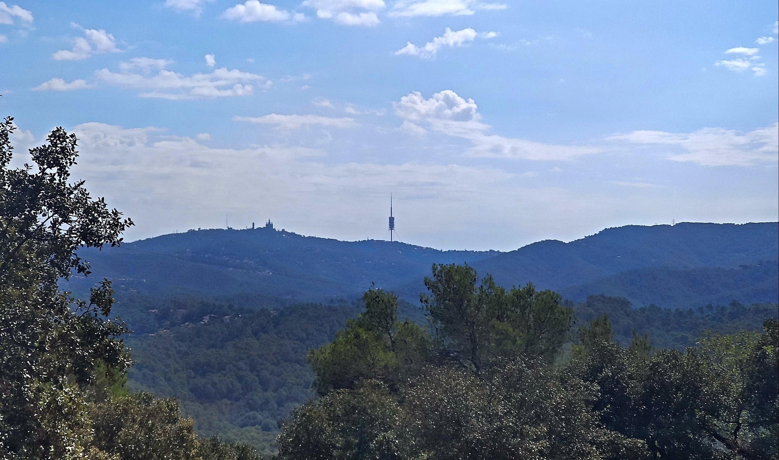 Vista del parque natural de Collserola desde la montaña del Puigmadrona/ Aula News