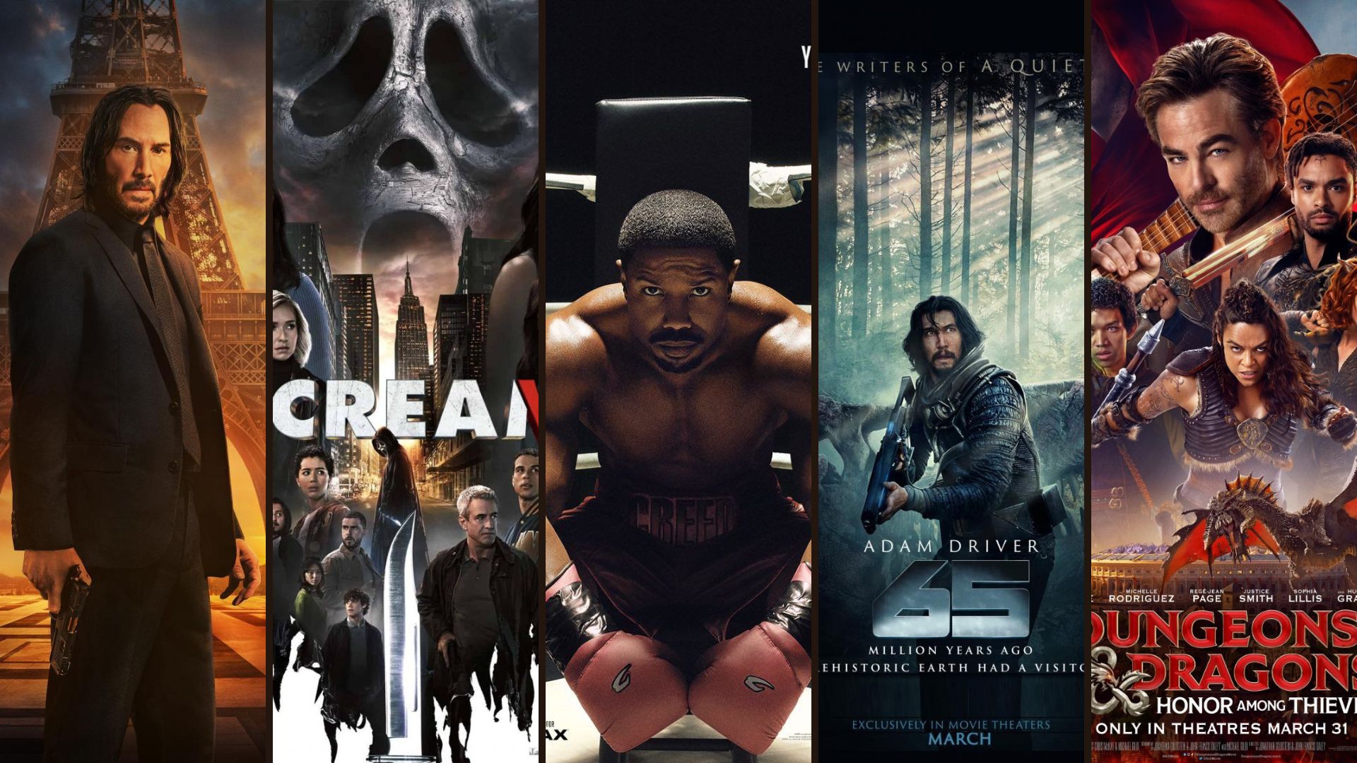 Posters for the must-watch movies of March 2023