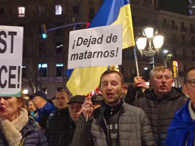 Ucrania, manifestación por la paz