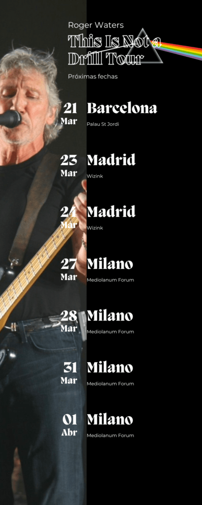 Próximas fechas de los conciertos del tour de Roger Waters 'This Is Not A Drill'