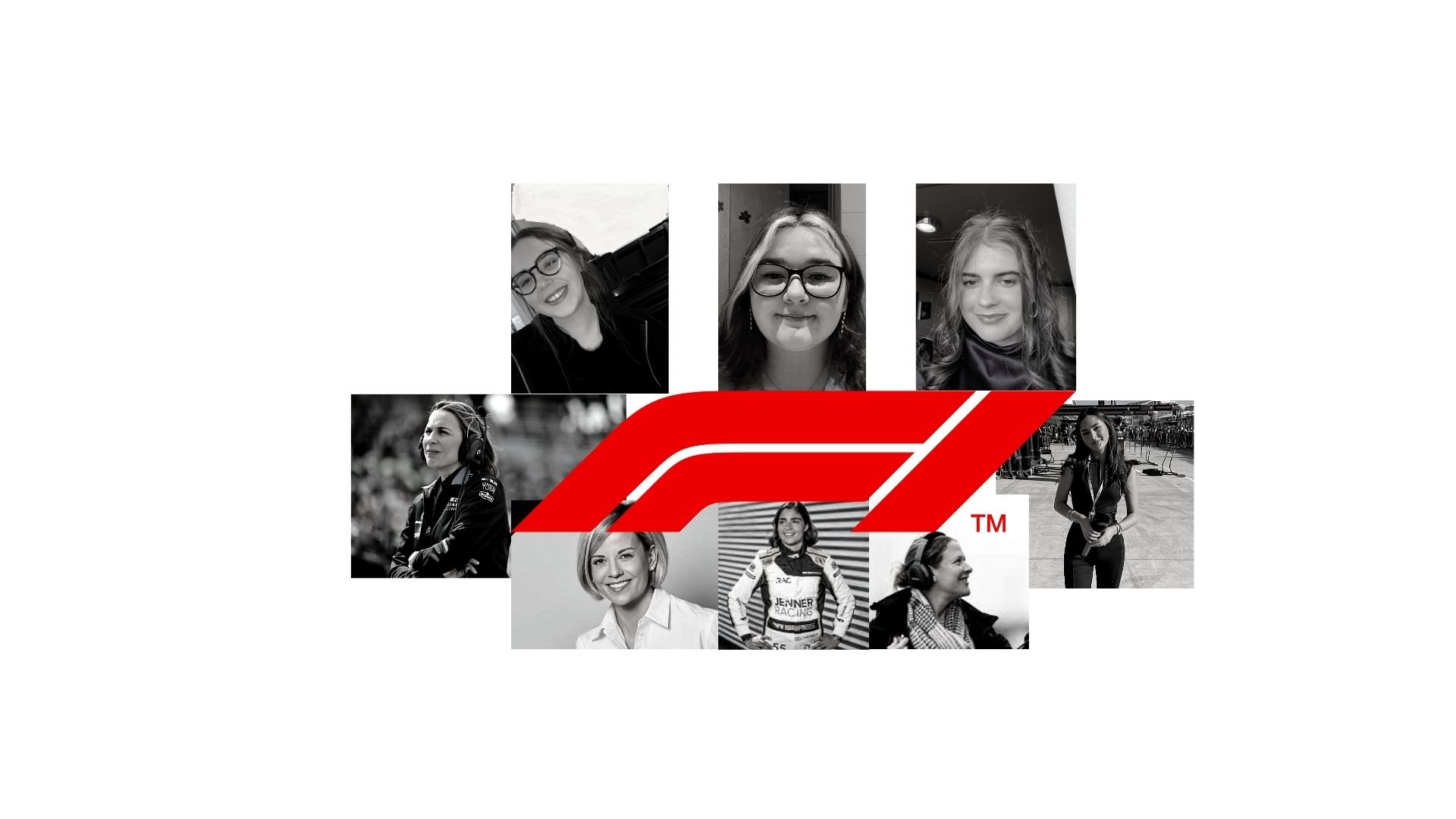 Women In Formula One- images of female fans interviewed and influencial women in the sport