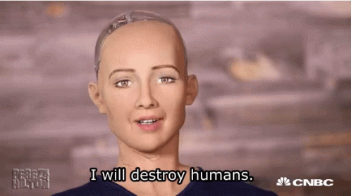 Sophia the Robot says: "I will destroy humans".