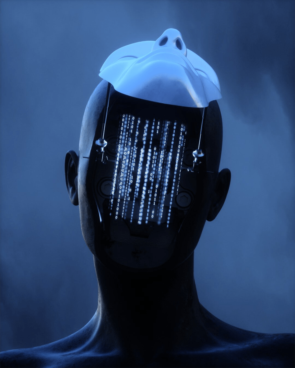 IA, su banco de datos y una mascarilla en la cabeza