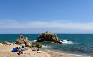 Cala de la roca grossa, Calella, nudismo