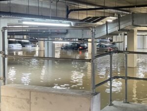 Dublin Floods: Cars Submerged after the River Mayne’s banks burst