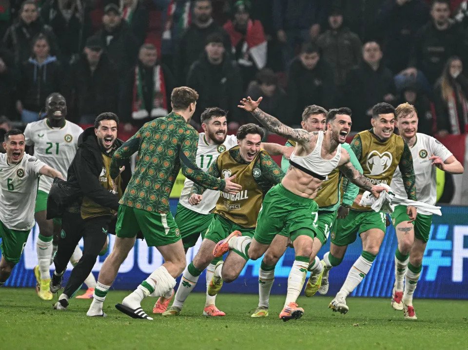 Ireland’s World Cup Qualification: Troy Parrott celebrates his last minute winner vs Hungary