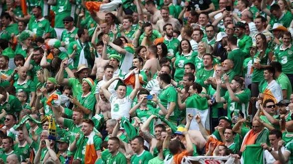 Ireland’s World Cup Qualification: Irish Fans celebrating at Euro 2016
