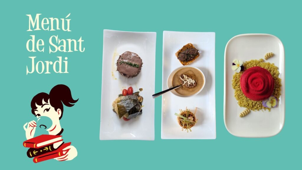 Platos parte del menú de degustación de Laie para Sant Jordi